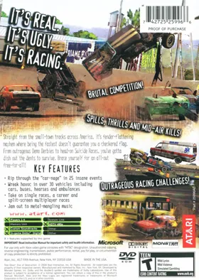 Test Drive Eve of Destruction (USA) box cover back